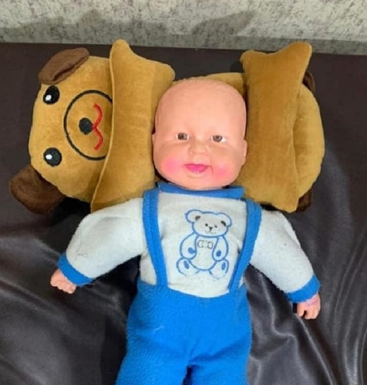 Baby Sleep Pillow for Newborns & Infants - Anti Flat Head Memory Foam Pillow, Hypoallergenic & Breathable Cotton, Toddler Head Support for Crib, Stroller, Soft & Comfortable Baby Pillow (Multi Colour)